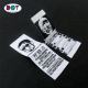 Design Custom Instruction Brand Name Logo Center Fold Garment Woven Tag Wash Care Label for T Shirts