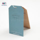 Paper Hangtag Supplier Custom Brand Logo Garment White Cardboard Hang Tag with String and Safety Pin