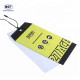 Custom Screen Printing Name Logo PVC Clothing Hang Tag with Eyelet