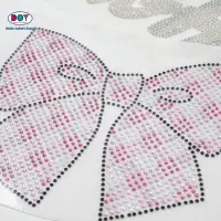 Flatback Crystals Custom Logo Bulk Iron on Resin Hotfix Rhinestone Transfer for T Shirt