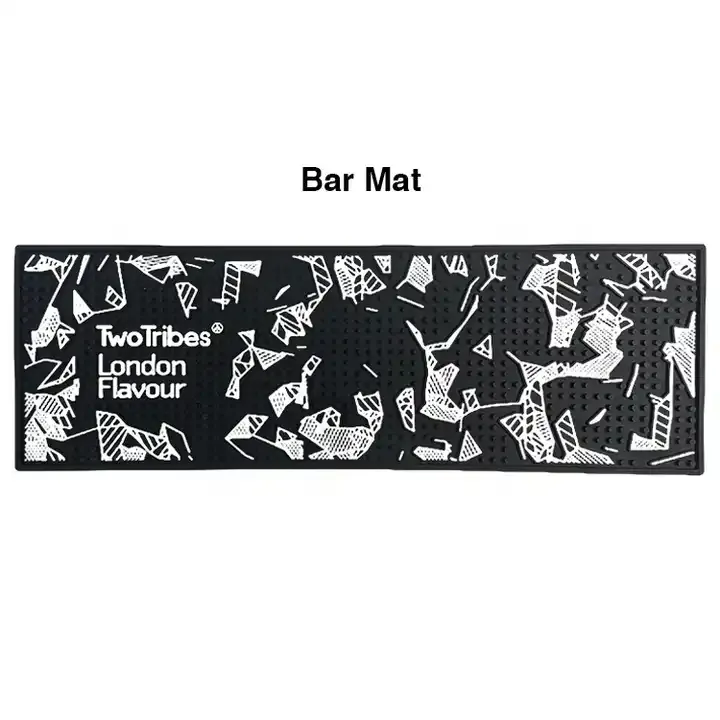 Accessories Para Bar Runners Maker Custom Rubber Beer Mat PVC Spill Mats with Club Logos