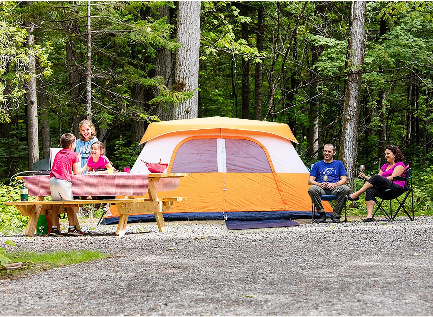 8 Person Family Instant Camping Tent