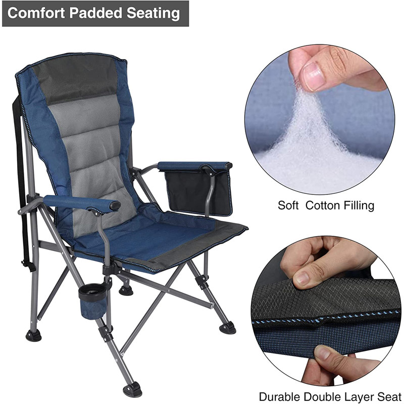 Oversized Camping Chair with High Back Extra Padding