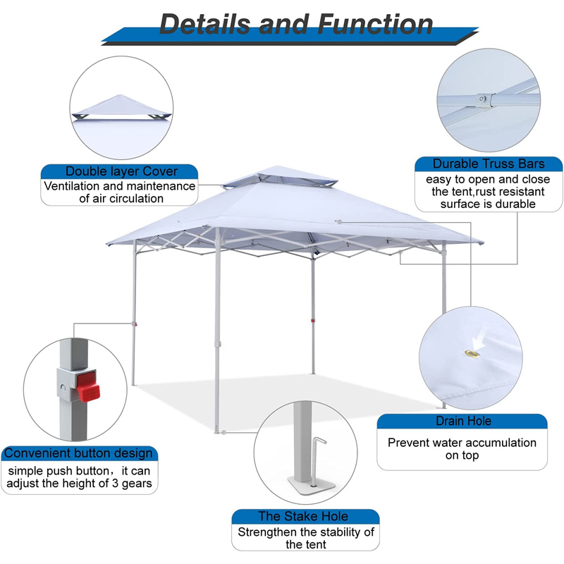 Instant Pop-Up Outdoor Canopy Tent Gazebo Shelter