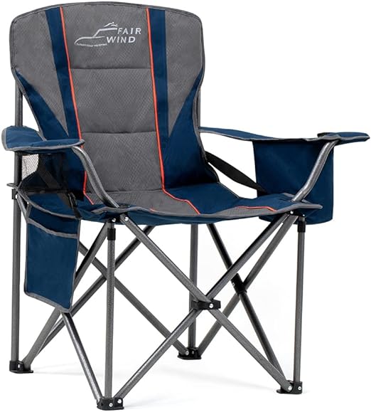 Supply Oversized Fully Padded Camping Chair Lumbar Support Wholesale
