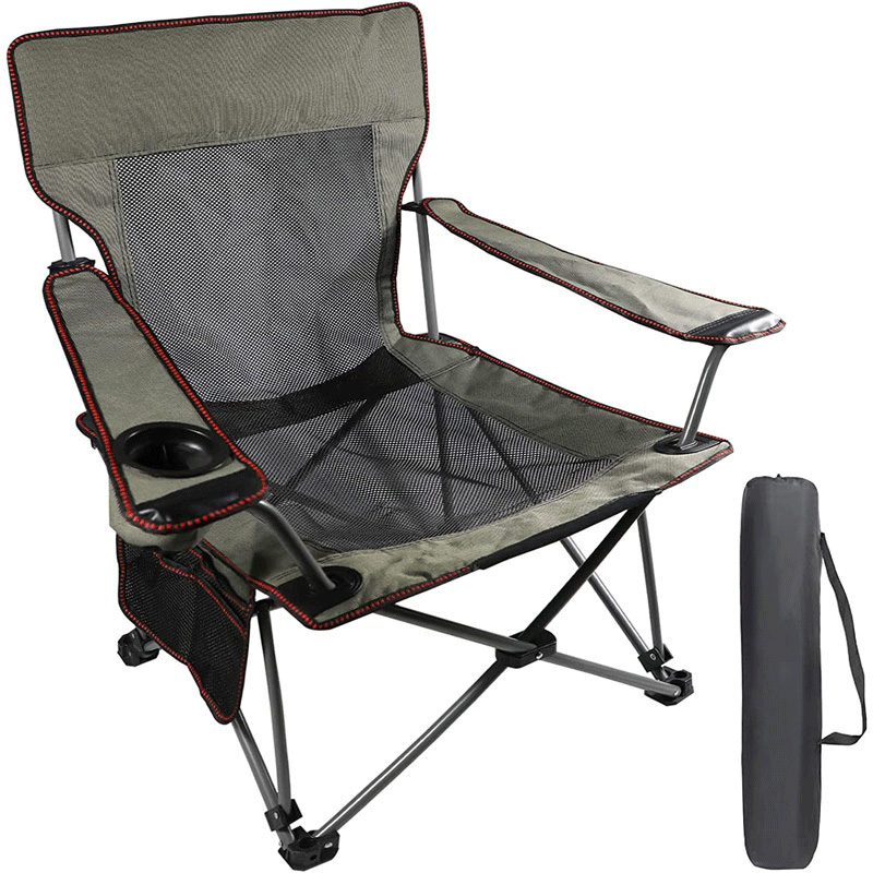 Chaise de camping inclinable pliante, chaise de pelouse