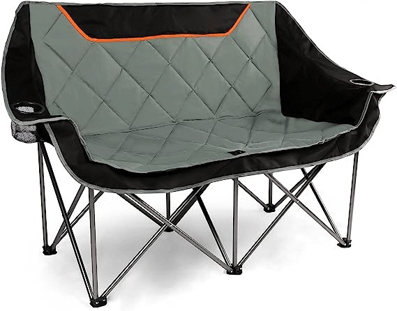 Fully Padded Loveseat 2 Person Folding Camping Chair