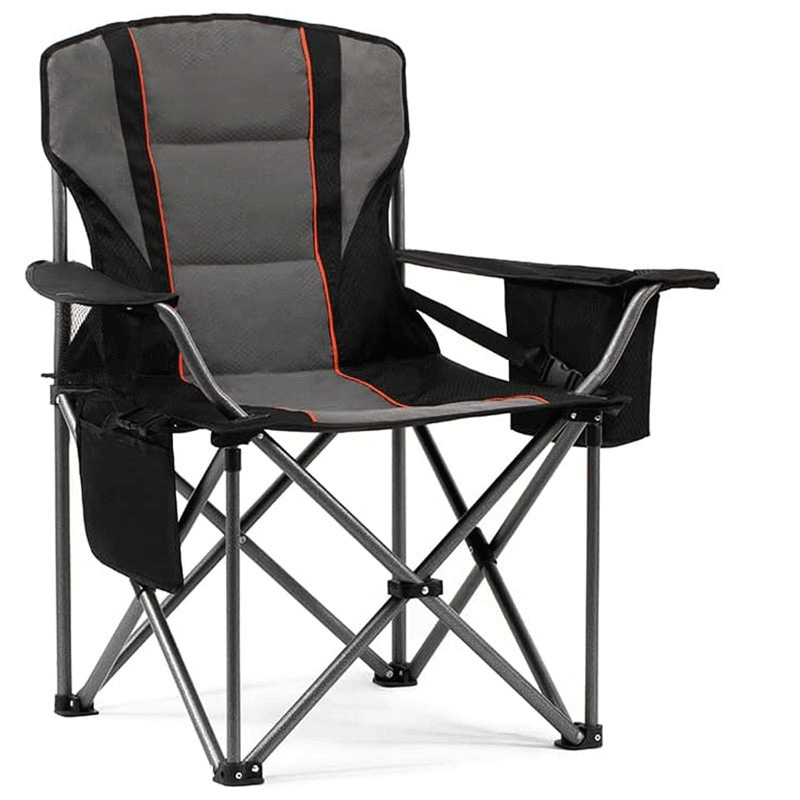 Support lombaire surdimensionné pour chaise de camping entièrement rembourrée
