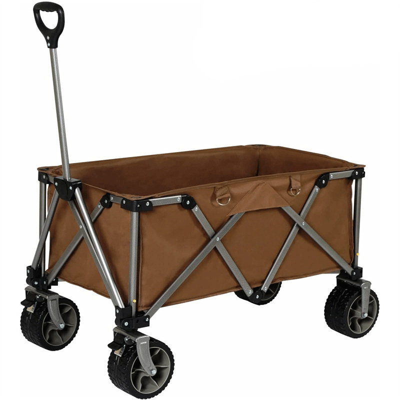 Folding Camping Cart with All-Terrain Wheels and Brake