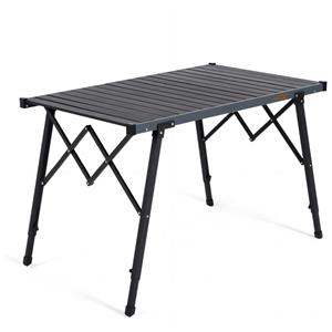 Table en aluminium léger avec pieds réglables
