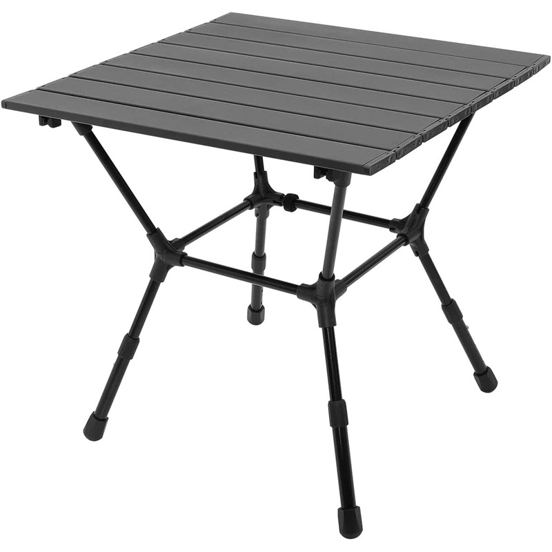 Portable Height Adjustable Camping Table Foldable Top