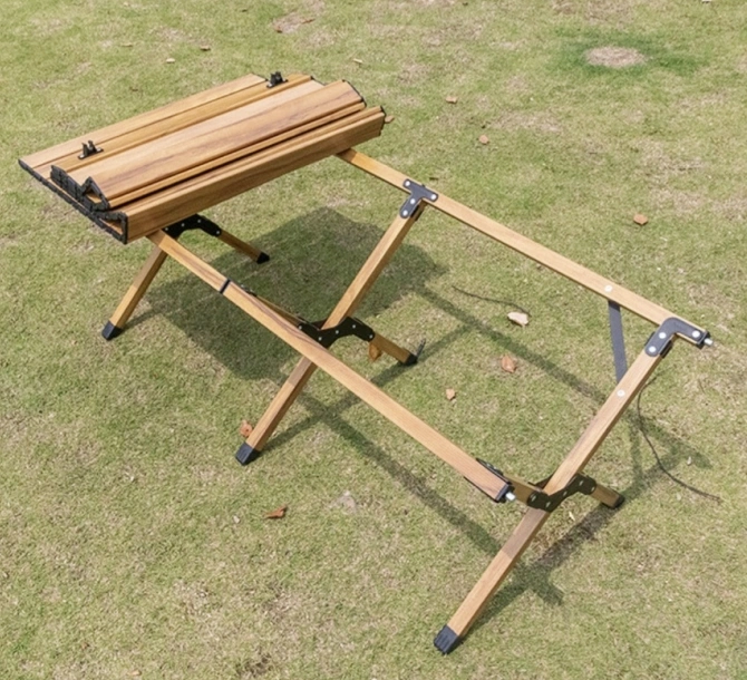 Folding X-shape Roll Up Table for Camping