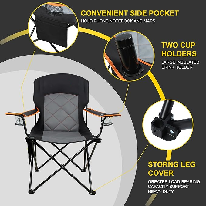 Padded Heavy Duty Quad Chair