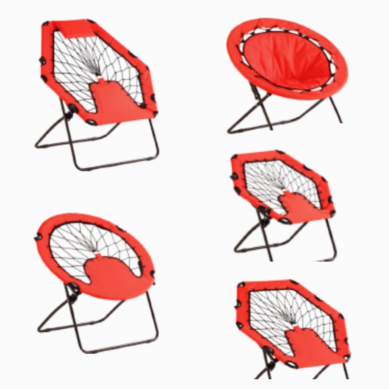 Confortable Portable Bungee Chair with Durable Metal Frame