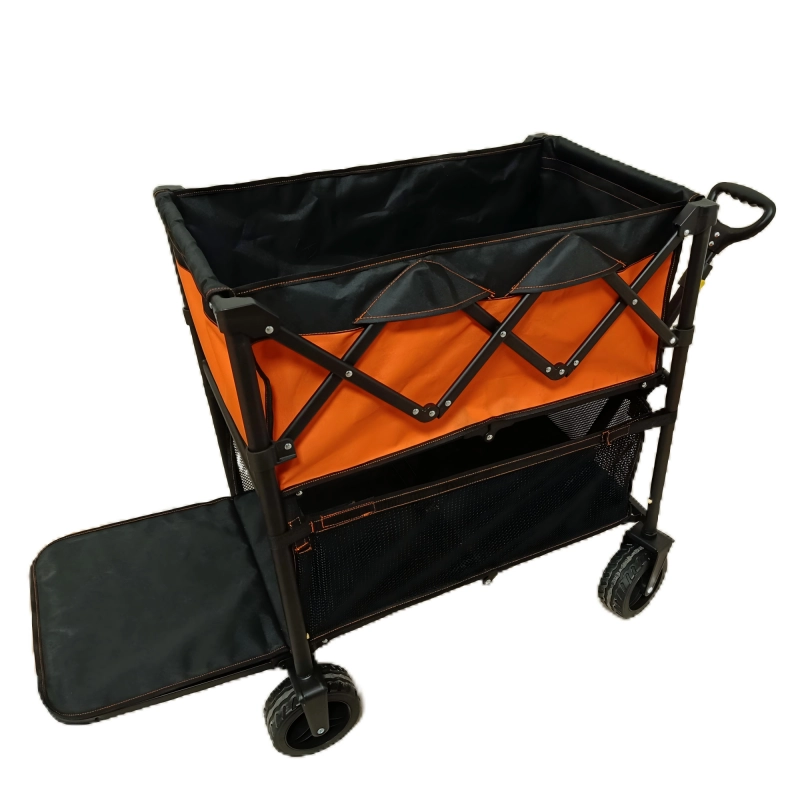 Compact Double Decker Wagon Cart Rear Open Flat Fold