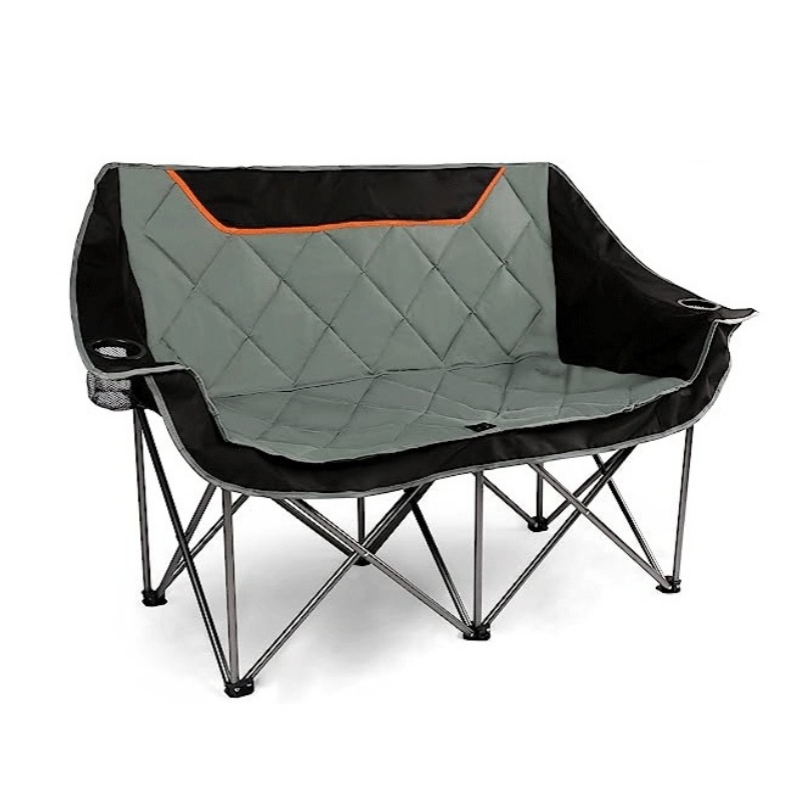 Loveseat totalmente acolchado Silla de camping plegable para 2 personas