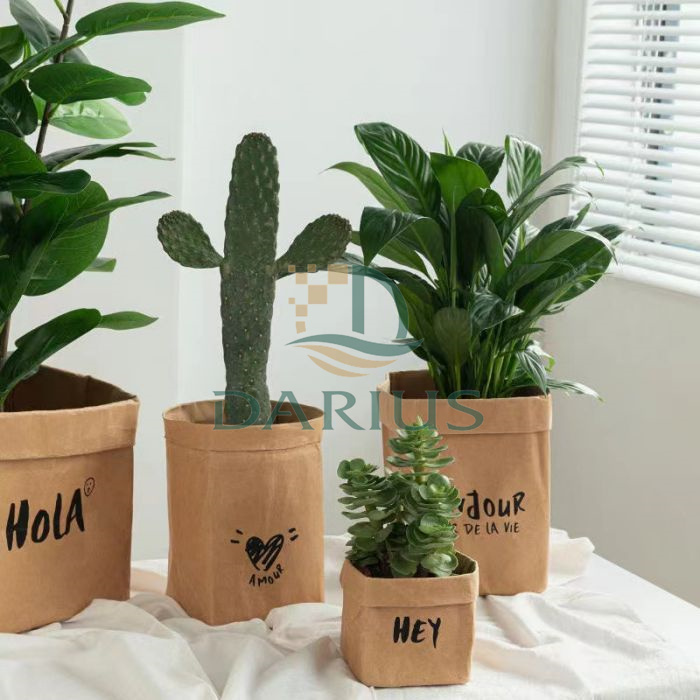 Pestävä ja repeytymätön monikäyttöinen voimapaperin säilytyspussi