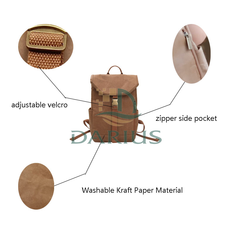 vegan paper backpack