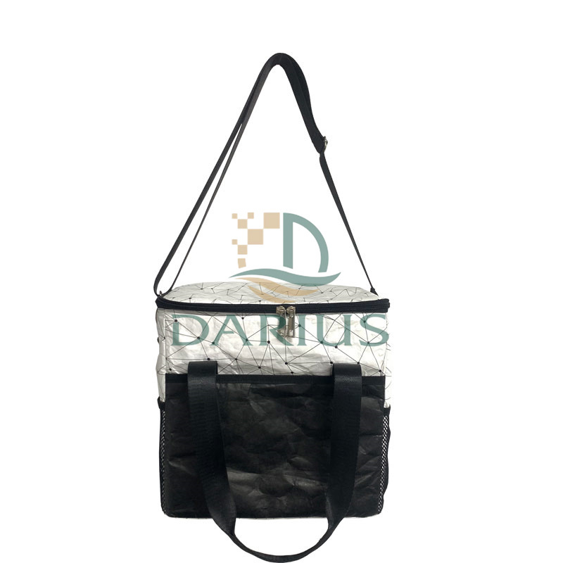 Saco refrigerador de papel Tyvek dobrável portátil Saco refrigerador de cerveja