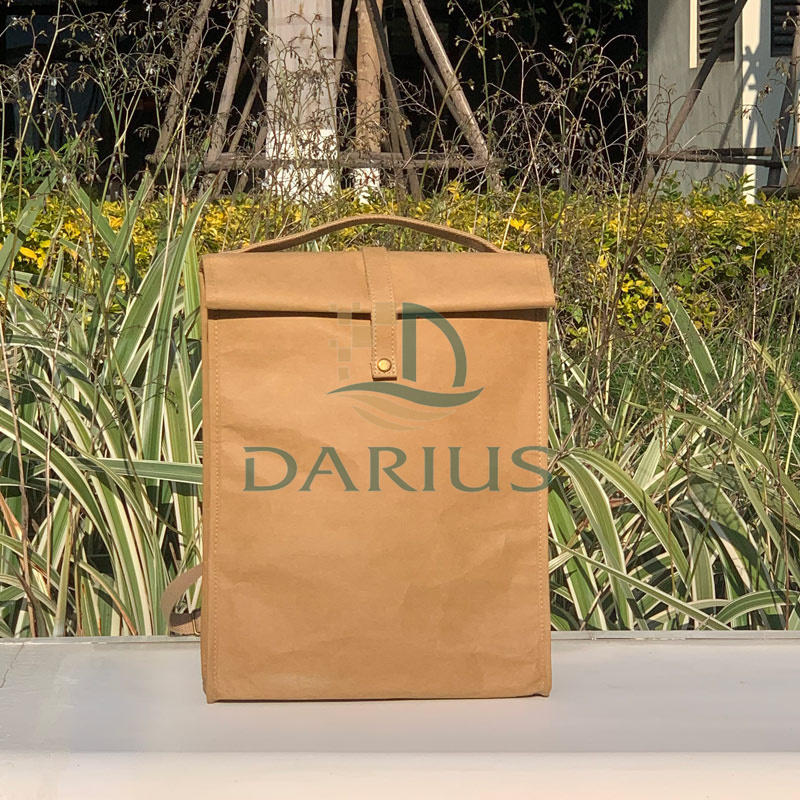 Kraft Ruskea Paperi Pestävä Paperi Rolltop Reppu