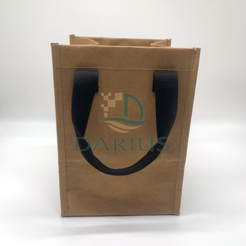 Ruskeat paperipussit viinipulloille Kierrätetyt paperipussit