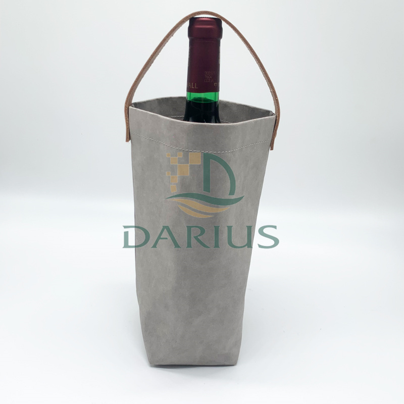 Pestävät paperiviinipullopussit Kraft-paperiviinipussit