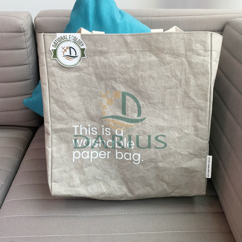 Sacolas grandes laváveis ​​de papel kraft comum