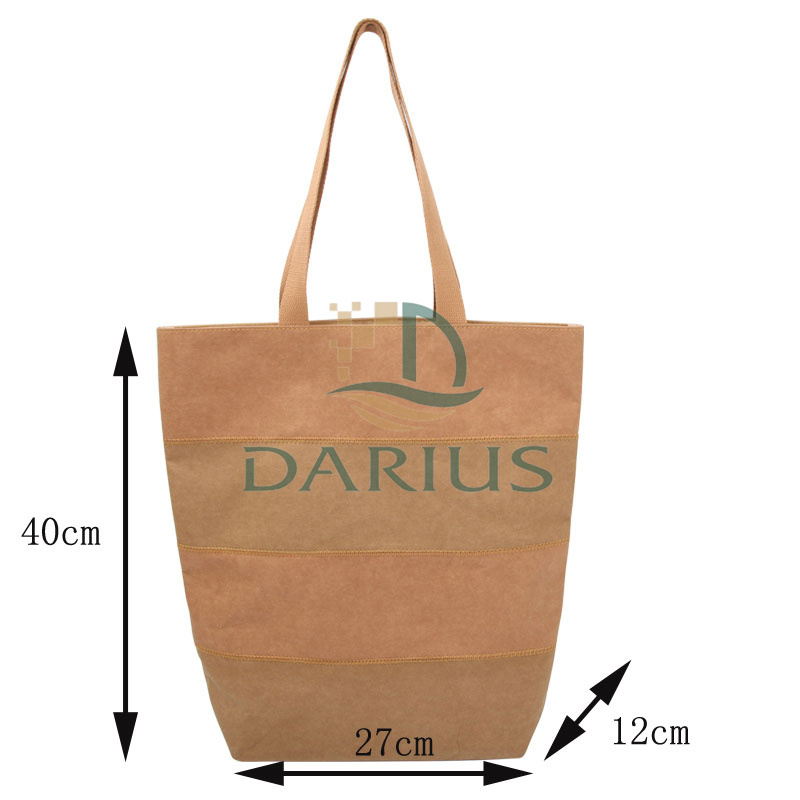 washable kraft paper tote bag