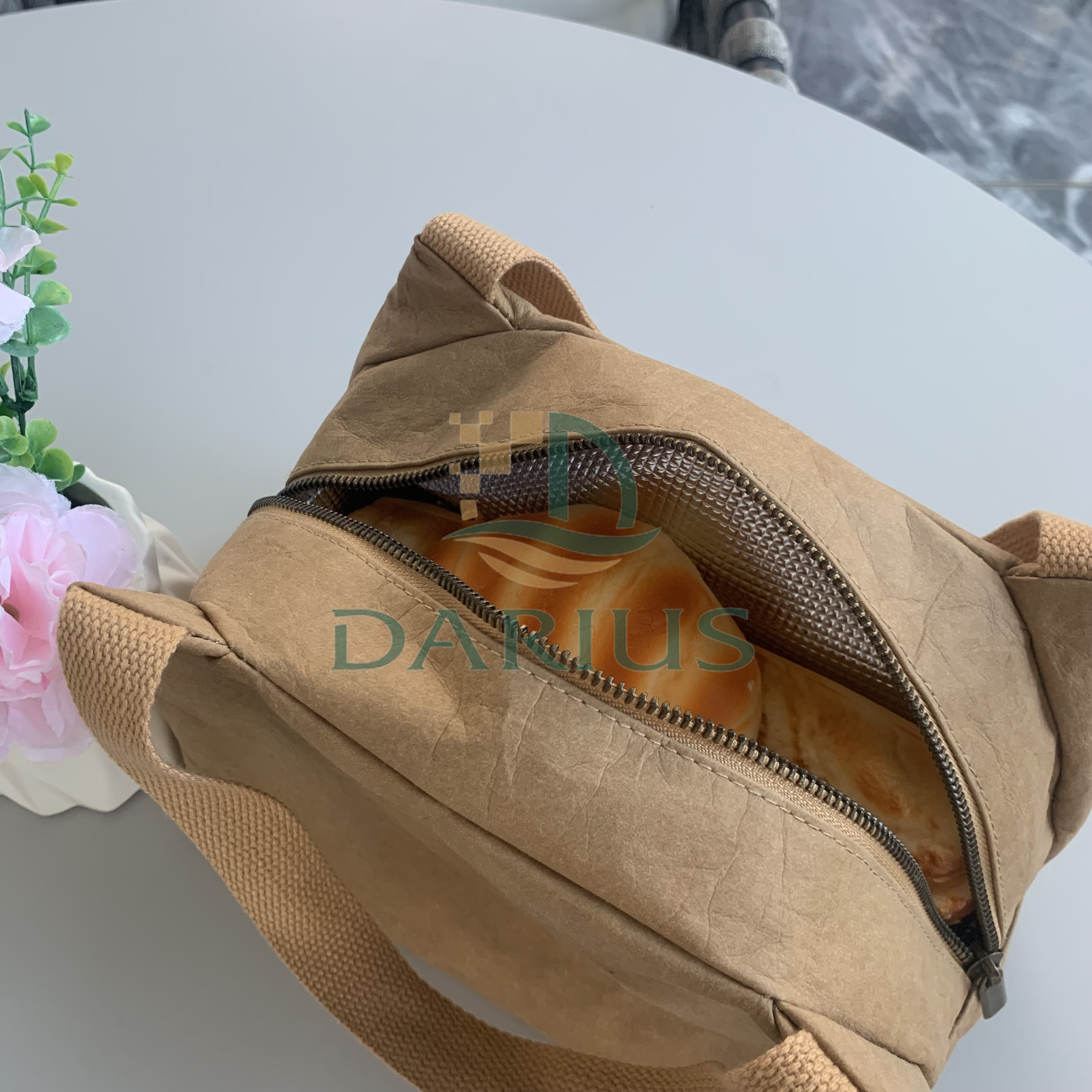 Kraft paper cooler bag