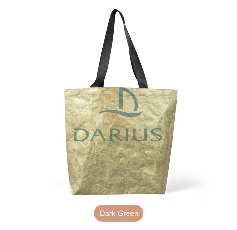 washable kraft paper tote bag