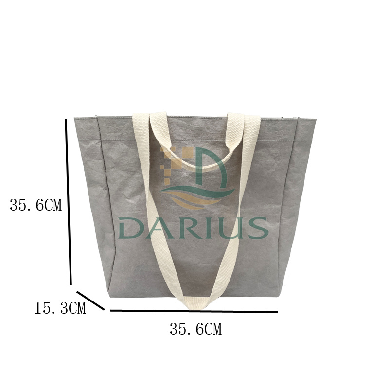 White kraft paper tote bag