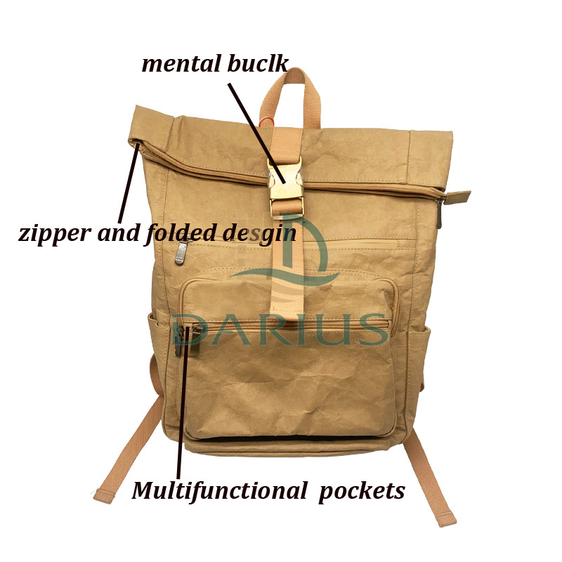 kraft backpack bag