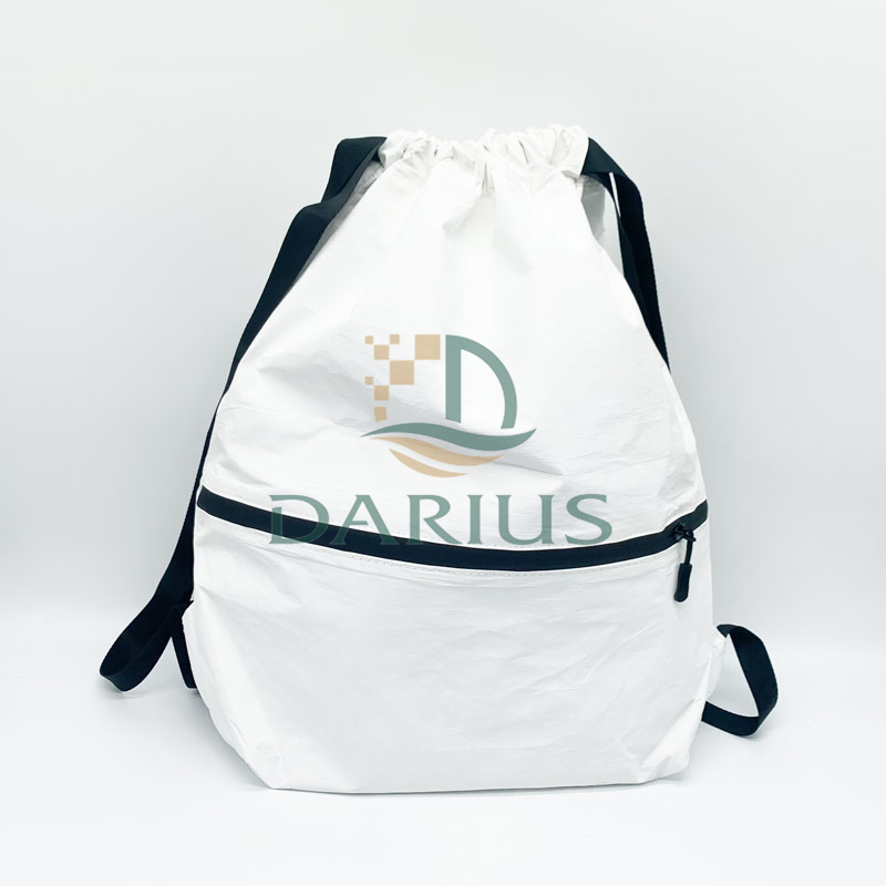 Dubbellaagse Tyvek trekkoord draagbare en rugzakbare rugzak