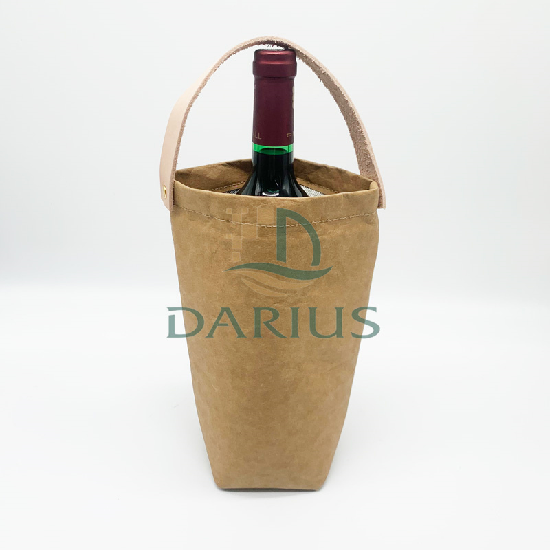 Ympäristönsuojelu Viinipussi Kraftpaperilla paksunnetulla alumiinikalvolla oleva kylmälaukku