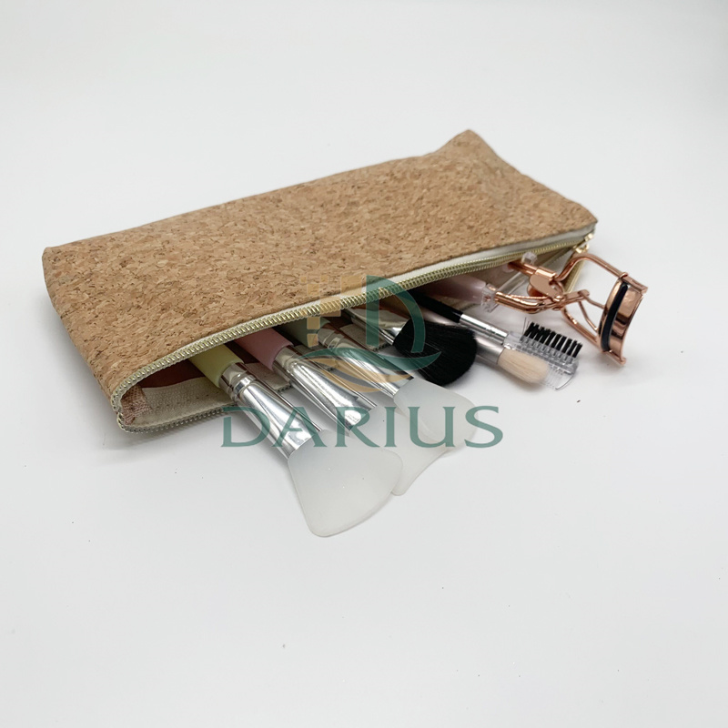 cork flat pencil bag