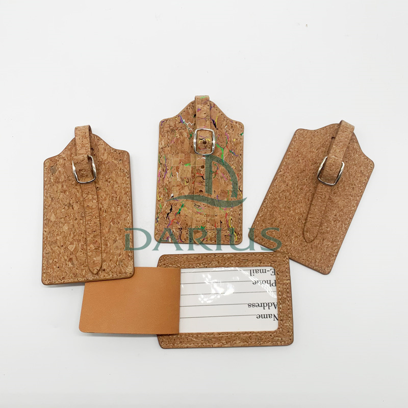 ECO Friendly Airplaning Tag Travel Natural Vegaaninen korkkimatkatavaramerkki