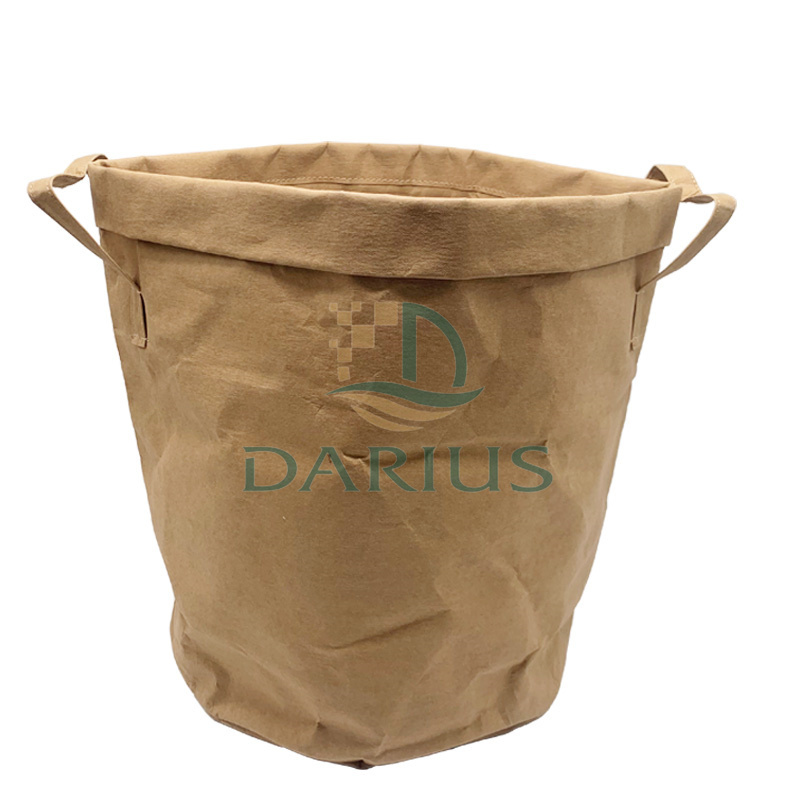 Ympäristöystävällinen suuri pestävä voimapaperi likainen pyykkikori