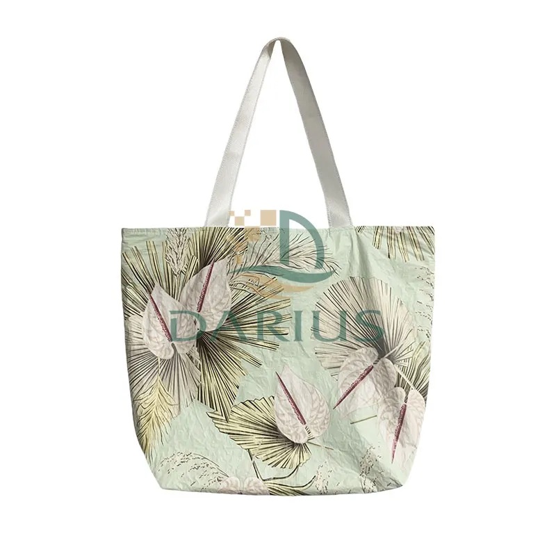 100% recyclebare Tyvek-draagtas Opvouwbare strandtas