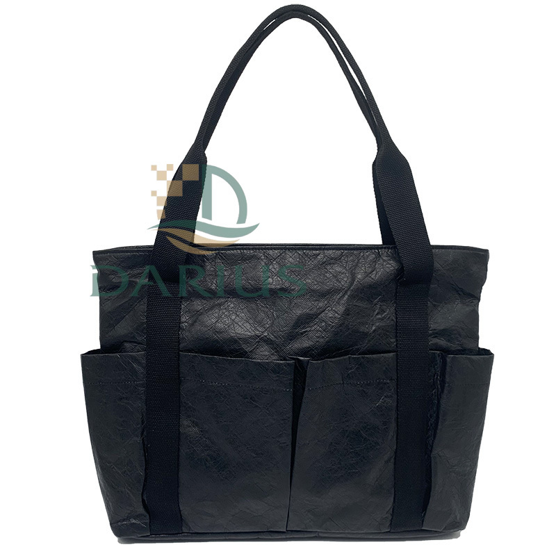 Muoti Naisten musta Kangaskassi Vedenpitävä Kangaskassi Mukautettu