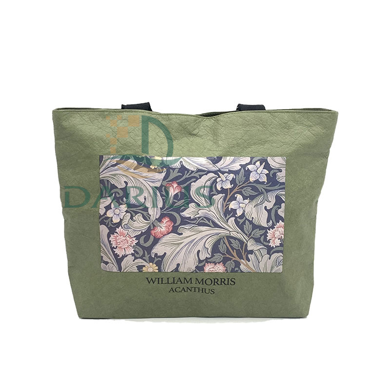 Ympäristöystävällinen Tyvek-paperikassi Vintage-olkalaukku