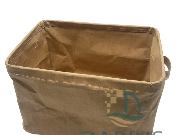 Ruskea voimapaperin säilytyslaatikko, suurikapasiteettinen säilytyspussi