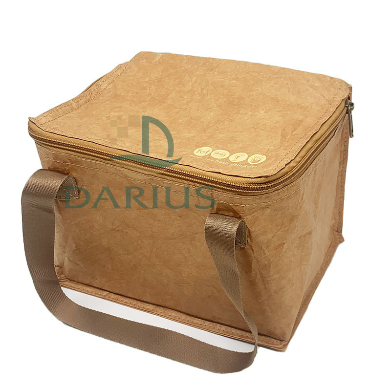 Suuren kapasiteetin kylmälaukku Dupont Paperinen lounaskassi