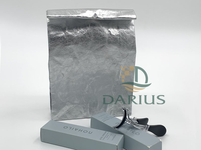 Mukautettu painettu vedenpitävä Tyvek Paper -meikkipussi