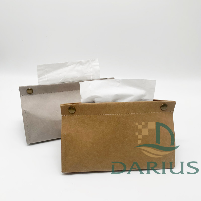 Custom Life Style Tissue Box Pestävä Kraft Paper Tissue Box