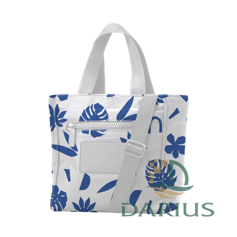 Naisten vetoketjullinen olkalaukku Tyvek Casual Crossbody laukku