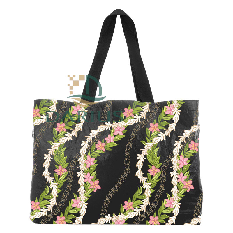 Two Sided Shopping Bag Waterproof Reversible Tyvek Tote Bag