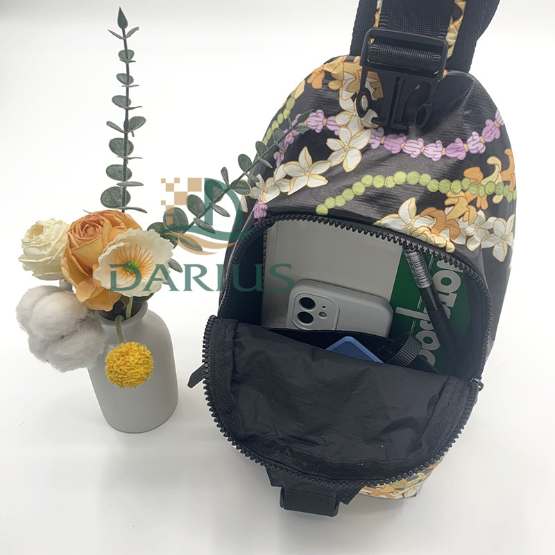 Floral Print Tyvek Chest Pack