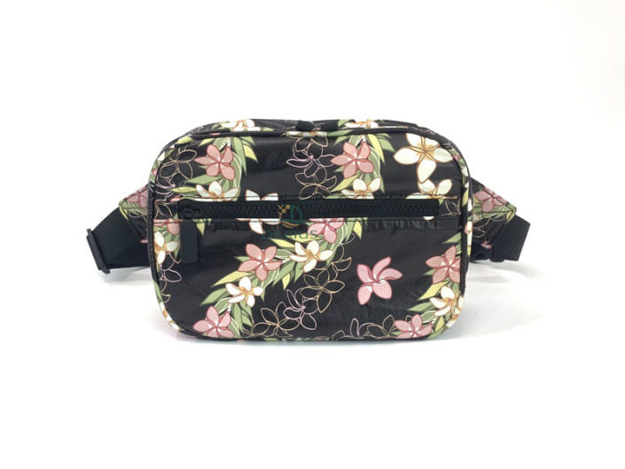 Custom Lightweight Floral Print Tyvek Fanny Pack