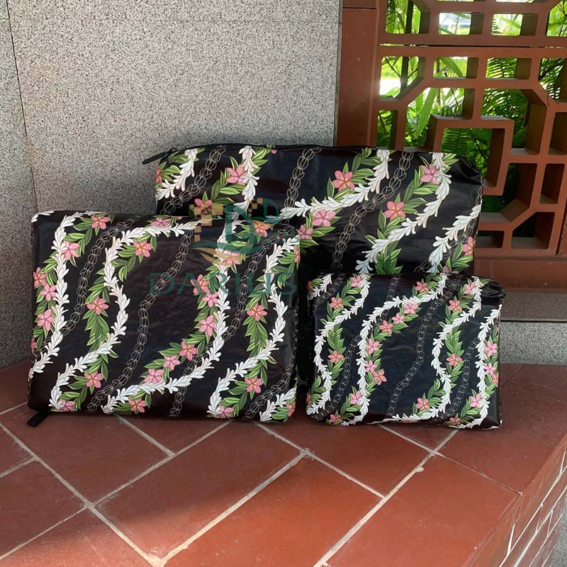 Reversible Waterproof Tyvek Cosmetic Bag Set