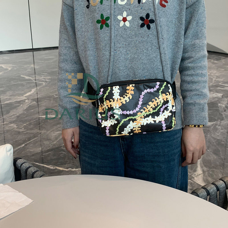 Floral Print Tyvek Waist Bag Floral Print Tyvek Waist Bag